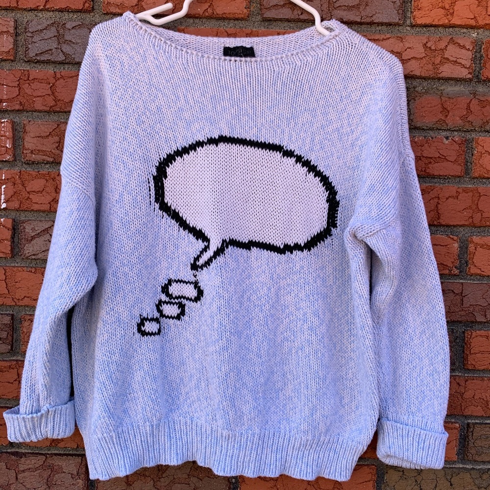 TopShop Thought Bubble Sweater